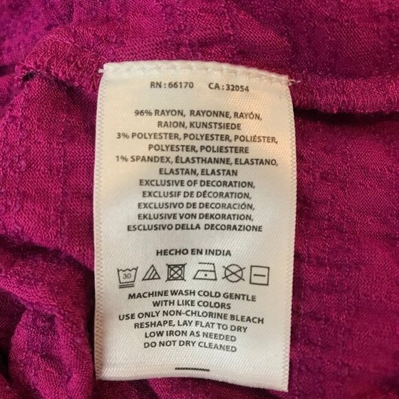 Anthropologie Akemi Kin Vizela Embroidered With Beading Pink Top Size S - Picture 8 of 8